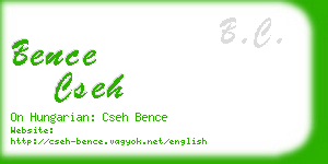 bence cseh business card